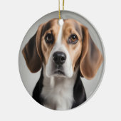 Cute Beagle Keramisch Ornament (Links)