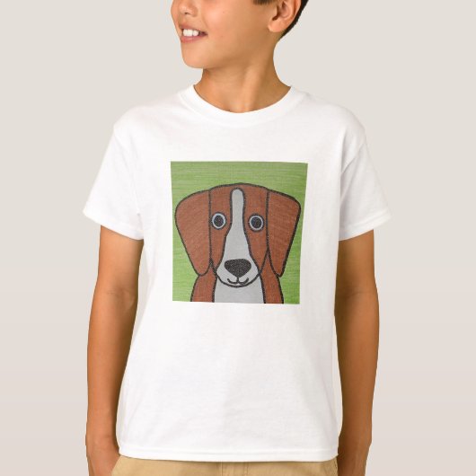 Cute Beagle Kinder T-Shirt (Voorkant)