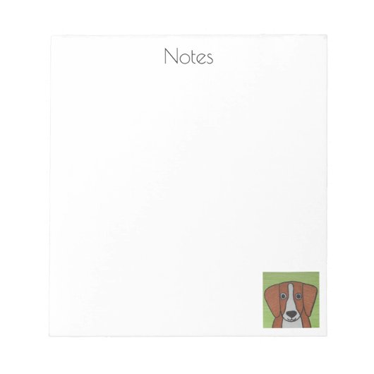 Cute Beagle-laptop Notitieblok (Voorkant)