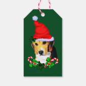 Cute Beagle Lovert kerstcadeautassen Cadeaulabel (Achterkant)