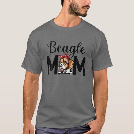 Cute Beagle Ma Moederdag Dog Mama T-shirt (Voorkant)