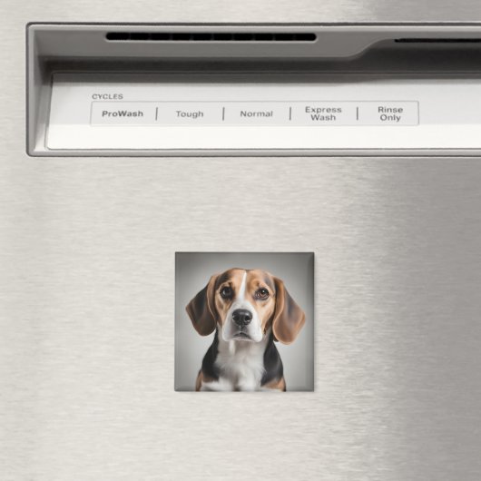 Cute Beagle Magneet (Insitu (Vaatwasser))