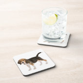 Cute Beagle Mam Hondenliefhebber Puppy Dad Pup Ado Bier Onderzetter (Rechterzijde)