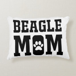 Cute Beagle Moeder Silhouet Hond Liefhebber Cadeau Accent Kussen