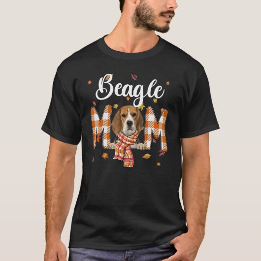 Cute Beagle Mom Fall Maple Dog Mom - Maple Mom_1 T-shirt (Voorkant)