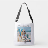 Cute Beagle Personalized Tote Bag (Voorkant)