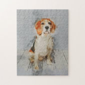 Cute Beagle Portrait Legpuzzel (Verticaal)