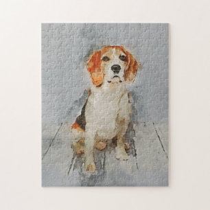 Cute Beagle Portrait Legpuzzel