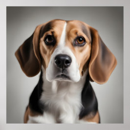 Cute Beagle Poster