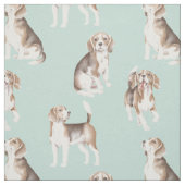 Cute Beagle Puppy Pattern Stof (Swatch)