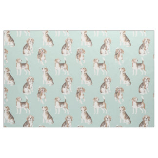 Cute Beagle Puppy Pattern Stof