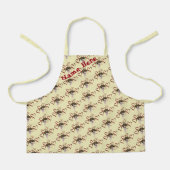 Cute Beagle Puppy Red Hearts gepersonaliseerd Schort (Voorkant)