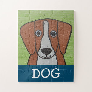 Cute Beagle Puzzle for Kids-Erin Brie Art Legpuzzel