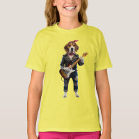 Cute Beagle Rockster Kids T-shirt