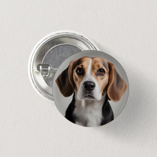 Cute Beagle Ronde Button 3,2 Cm (Voorkant /achterkant)