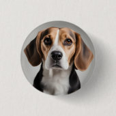 Cute Beagle Ronde Button 3,2 Cm (Voorkant)