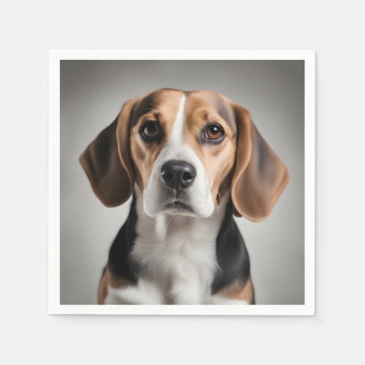 Cute Beagle Servet (Voorkant)