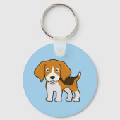 Cute Beagle Sleutelhanger (Voorkant)