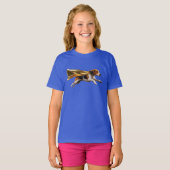Cute Beagle Superhelden T-Shirt voor Kinderen (Voorkant volledig)