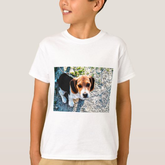 Cute Beagle T-shirt (Voorkant)