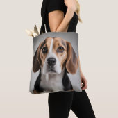Cute Beagle Tote Bag (Dichtbij)