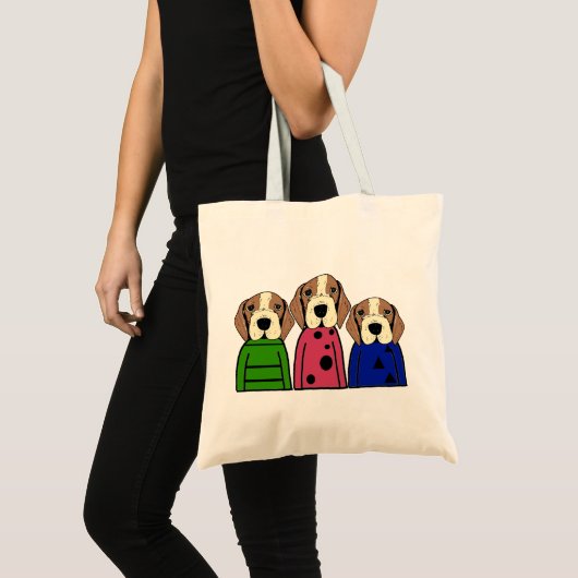 Cute beagle tote bag (Voorkant (product))