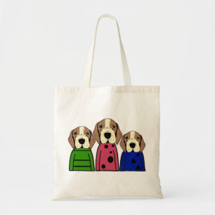 Cute beagle tote bag