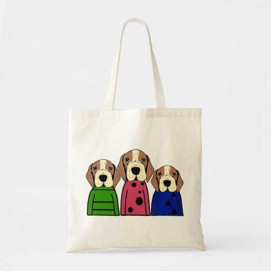 Cute beagle tote bag (Voorkant)