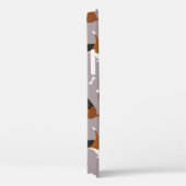 Cute Beagles Paws and Bones Gray Case-Mate iPhone Case (Achterkant / Rechts)