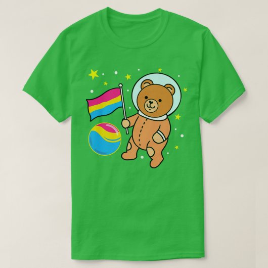 Cute Bear Astronaut Pan Pride Premium538 T-shirt (Design voorkant)