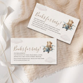 Cute Bear Baby Shower Boy  Informatiekaartje