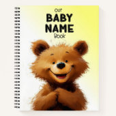 Cute Bear Babynamenboek Notitieboek (Voorkant)