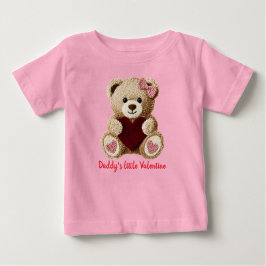 cute bear baby's first valentines bodysuit T-Shirt