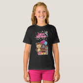 Cute Bear Birthday Celebration - Adorable Cartoon  T-shirt (Voorkant volledig)