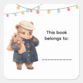 Cute Bear Book Labels (Voorkant)