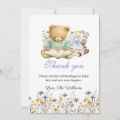 Cute Bear Books Baby Shower Bedankt (Voorkant)