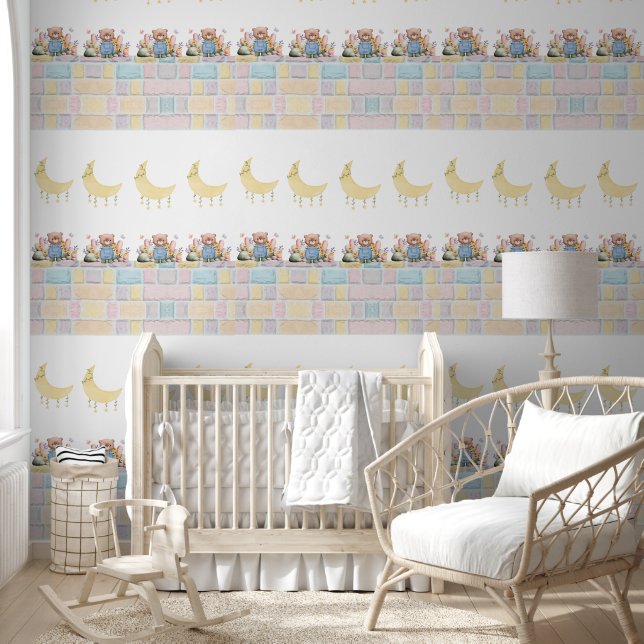 Cute Bear Charming Wall for Kids' Rooms Behang (Kinderen)