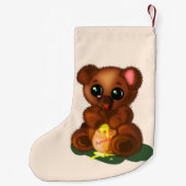 Cute Bear Christmas Stockings Kleine Kerstsok (Achterkant)