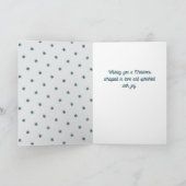 Cute Bear Christmas Tree Drawing Christmas Feestdagen Kaart (Binnen)