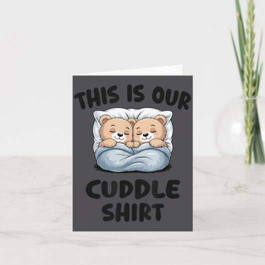 Cute Bear Couple This Is Our Cuddle  Kaart (Voorkant)