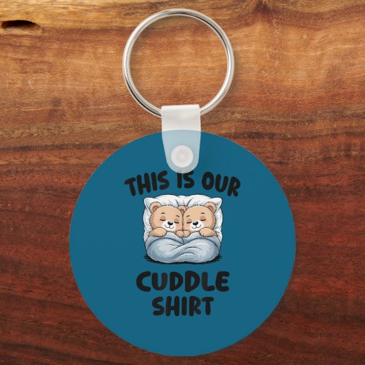 Cute Bear Couple This Is Our Cuddle Sleutelhanger (Voorkant)