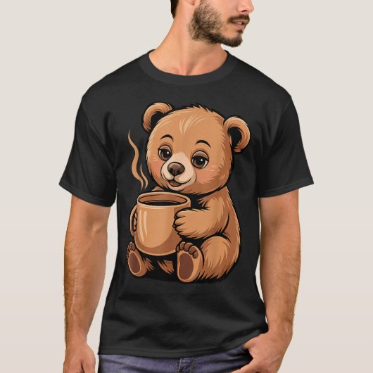 Cute Bear Design For Bear Lover And Bear  T-shirt (Voorkant)