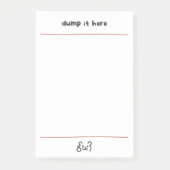 Cute bear dump it here  post-it® notes (Voorkant)