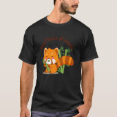 cute bear eating bamboo t-shirt (Voorkant)