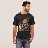 cute bear Father's Day birthday shirt (Voorkant volledig)