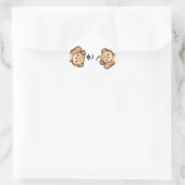 Cute Bear Hi Stickers | Minimal Kawaii Stickers (Tas)