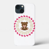 Cute bear in a floral wreath Case-Mate iPhone case (Achterkant)