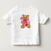 Cute bear in love full of love kinder shirts (Achterkant)
