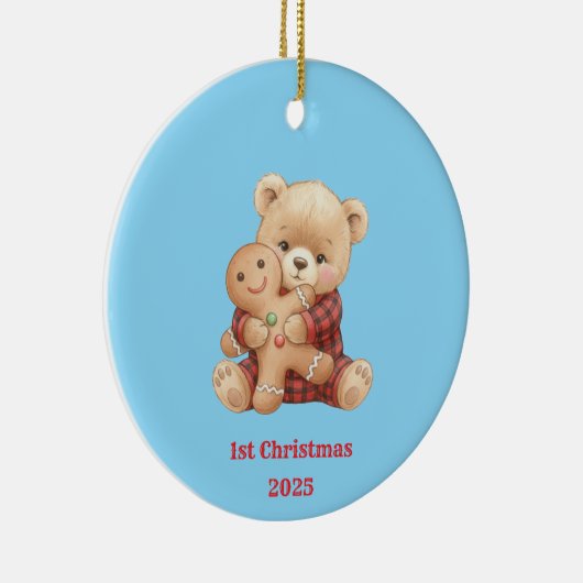 Cute Bear Keramisch Ornament (Rechts)