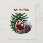 Cute bear lovers customizable briefkaart (Voorkant)